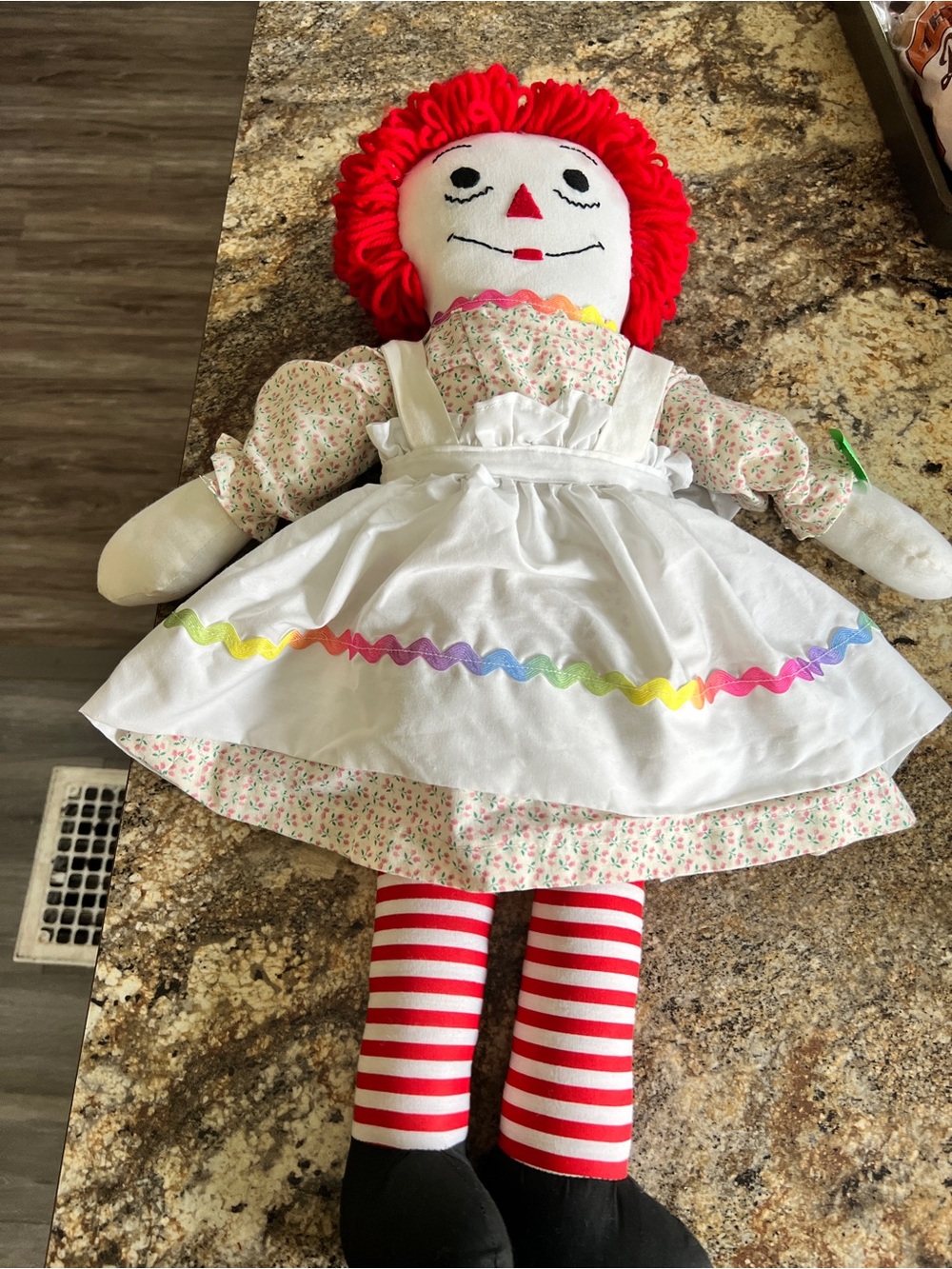 Vintage Raggedy Ann Doll, Folk Art Collectible